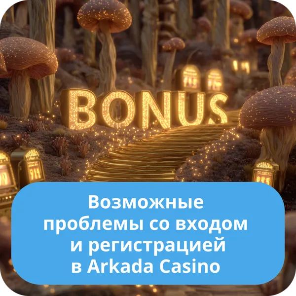 Возможные проблемы со входом и регистрацией в Arkada Casino